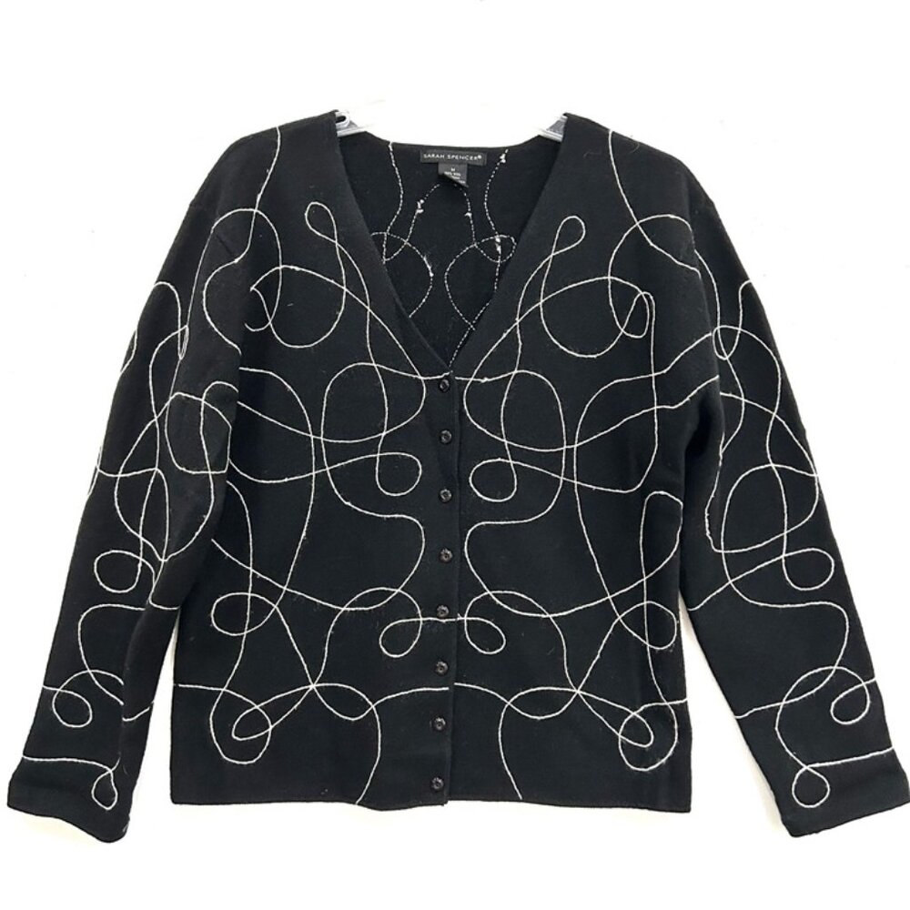 Sarah Spencer wool sweater cardigan